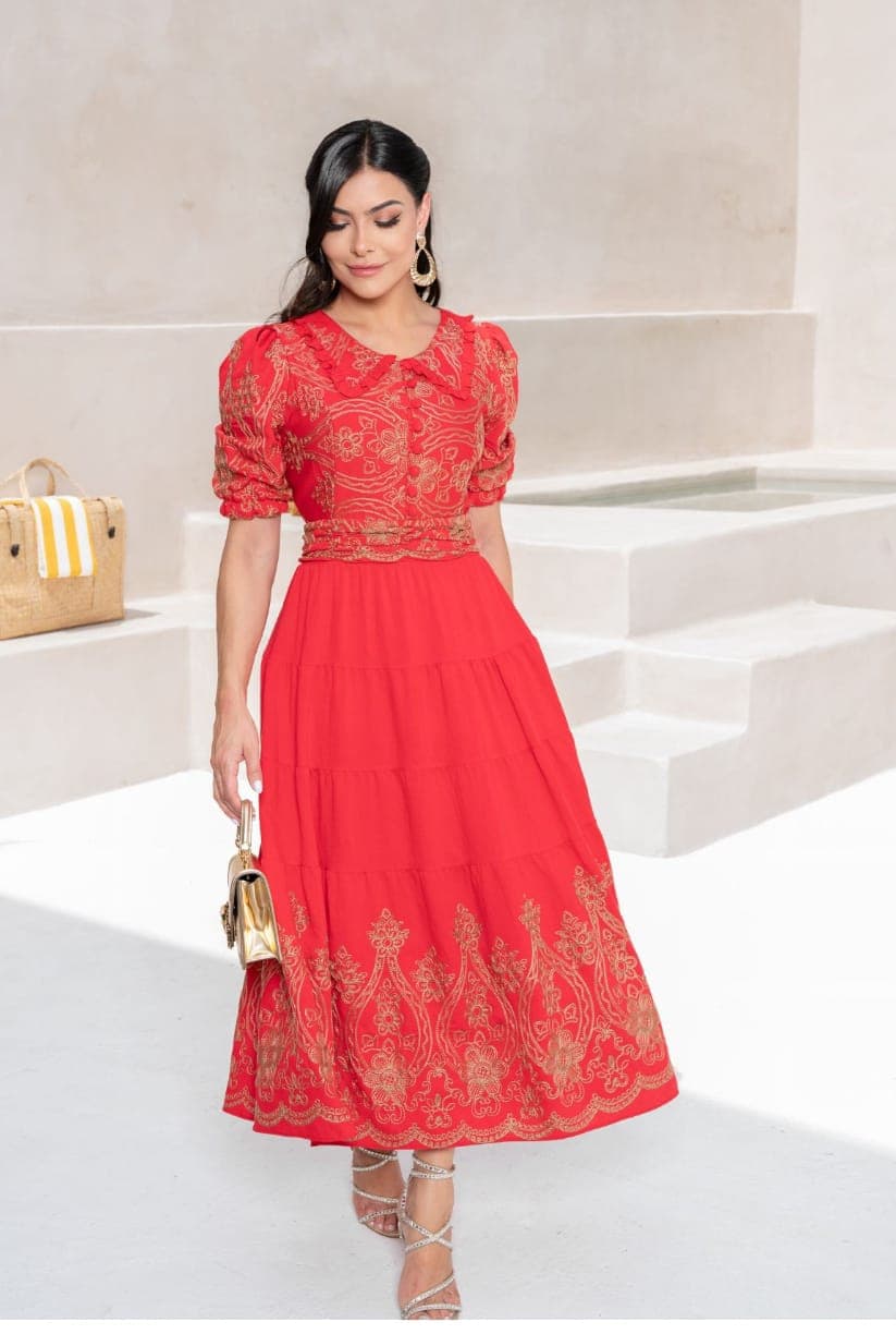 Vestido maxi midi