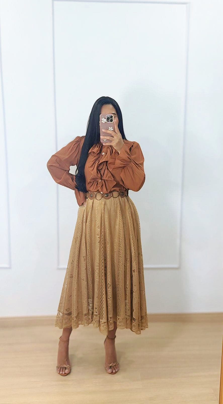Saia Godê Em Renda